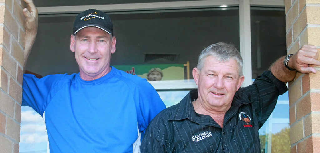 Warwick Cowboys long-time player and volunteer Noel Loudon and president Don Browne discuss the April 28 games. Warwick Cowboys long-time player and volunteer Noel Loudon and president Don Browne discuss the April 28 games.